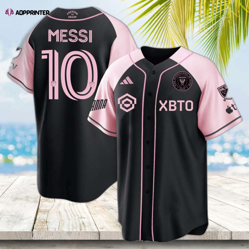 Lionel Messi Inter Miami Cool Base Jersey – White Stitched Men s Baseball Jersey