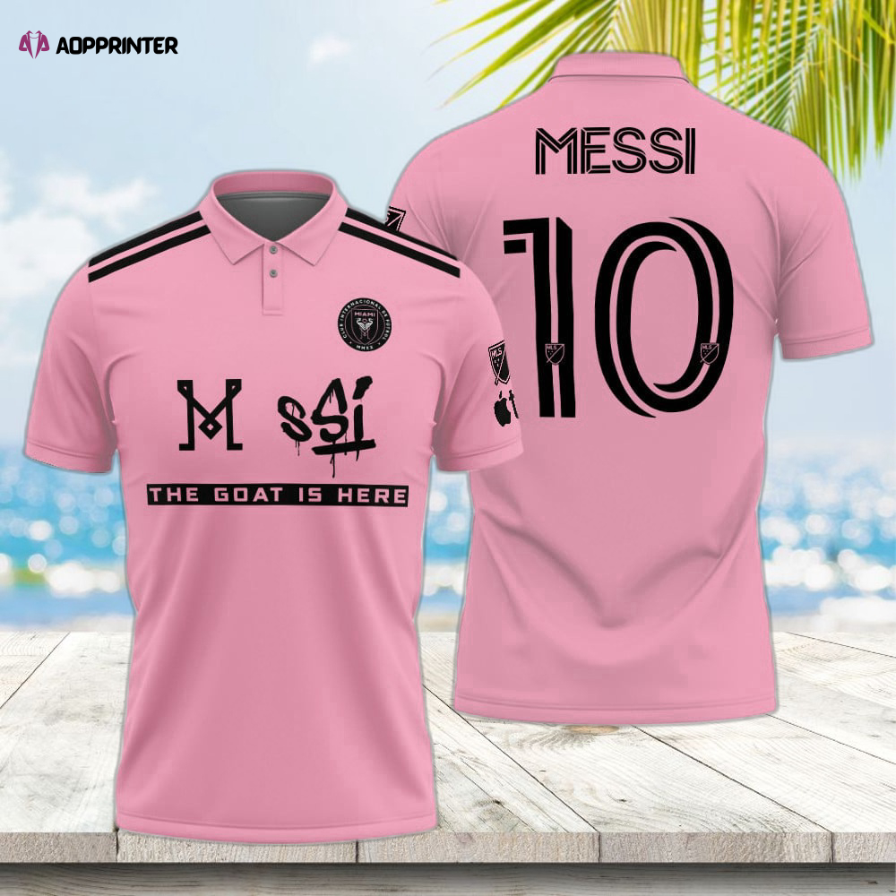 Lionel Messi Inter Miami CF Pink 3D Men s Polo Shirt – Stylish & Unique Athletic Wear