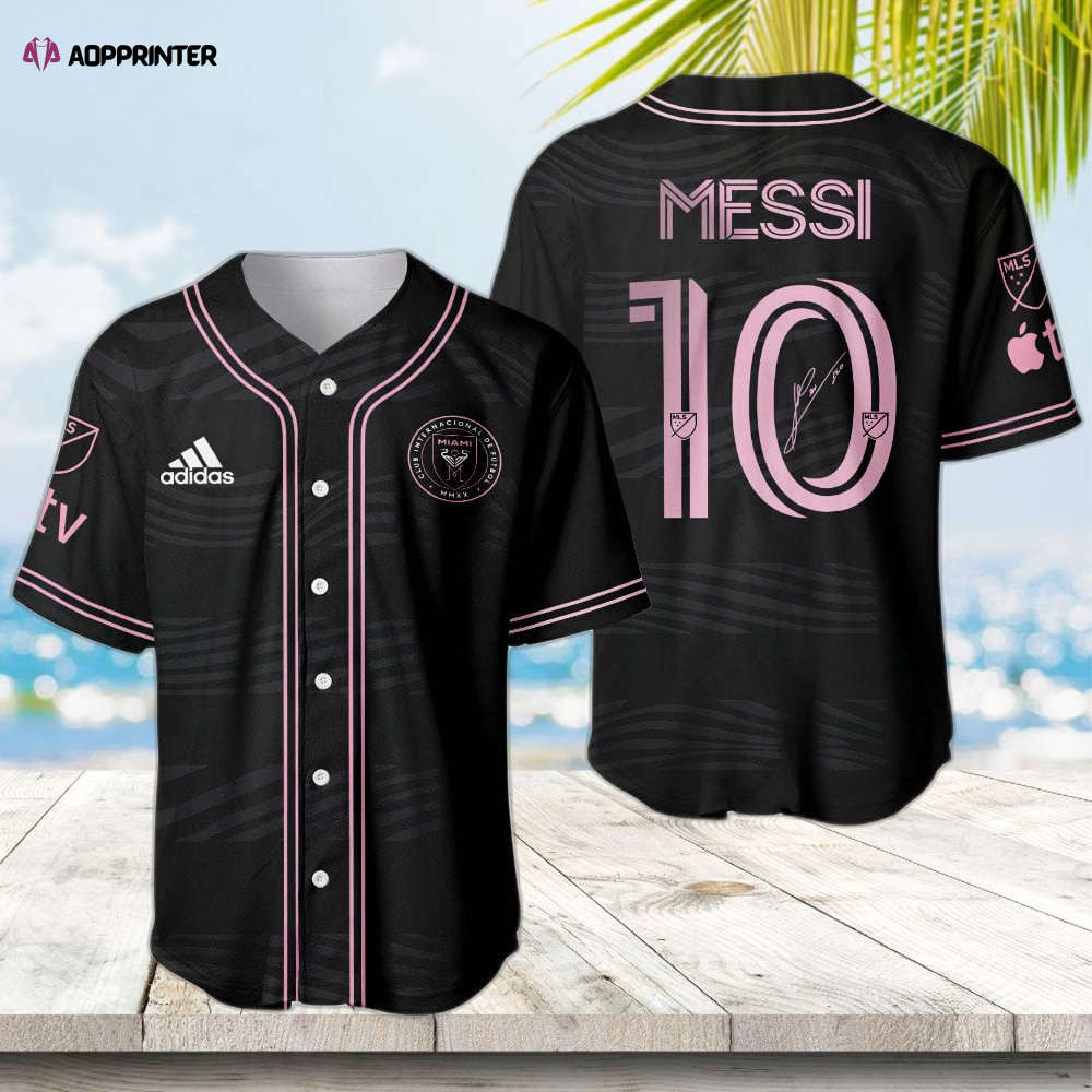 Lionel Messi Signed Inter Miami FC Black Baseball Jersey – Authentic Memorabilia