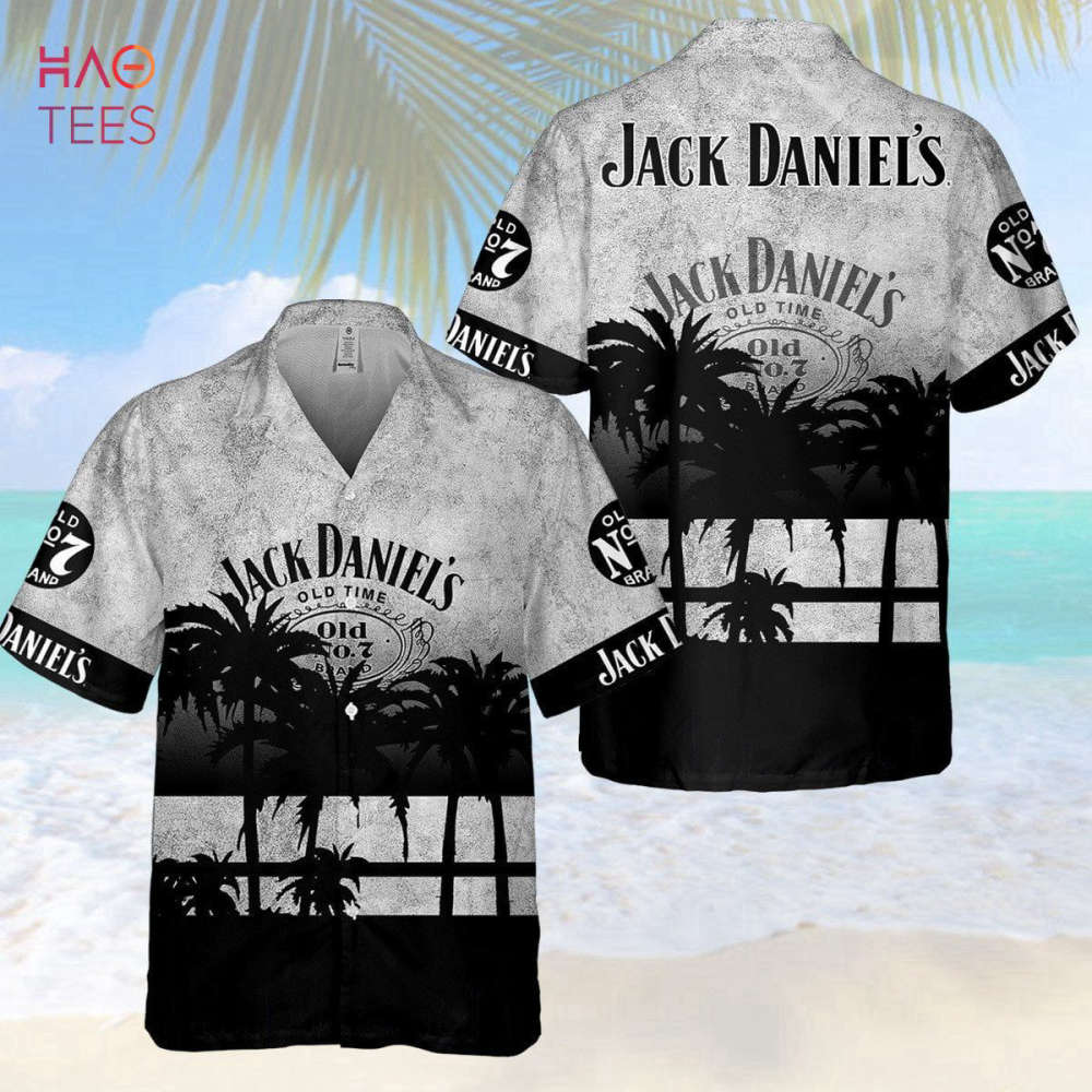 New Jack Daniels Tennessee Grey Dark Old Number 7 All Over Print 3D Hawaiian Shirt