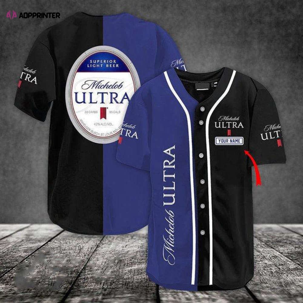 Personalized Michelob Ultra Baseball Jersey: Customizable Design & Premium Quality