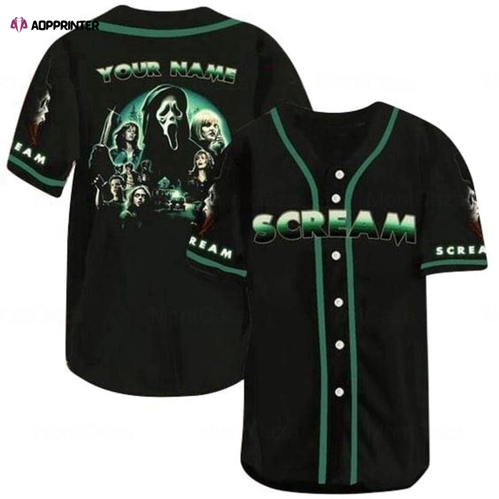 Scream Movie Ghostface Baseball Jersey – Custom Men s Shirt