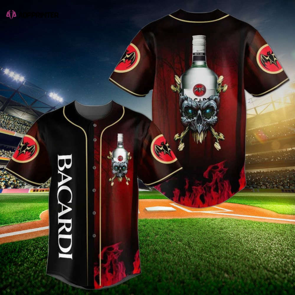 Retro Skull Jameson Whiskey Baseball Jersey