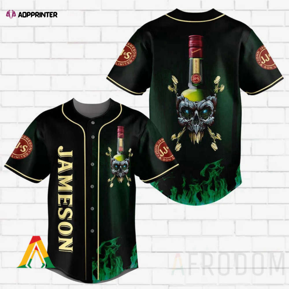 Skull With Jameson Baseball Jersey