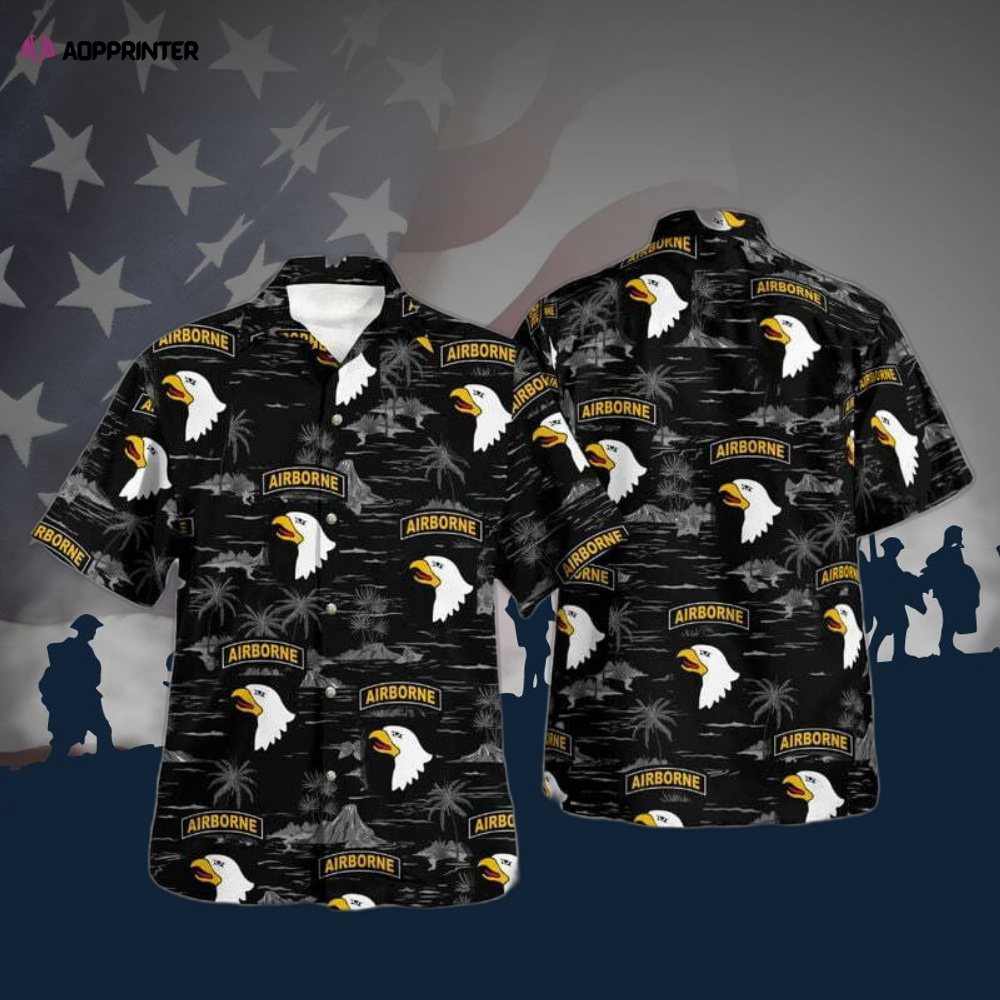 Us Army 101st Airborne Division Hawaiian Shirt