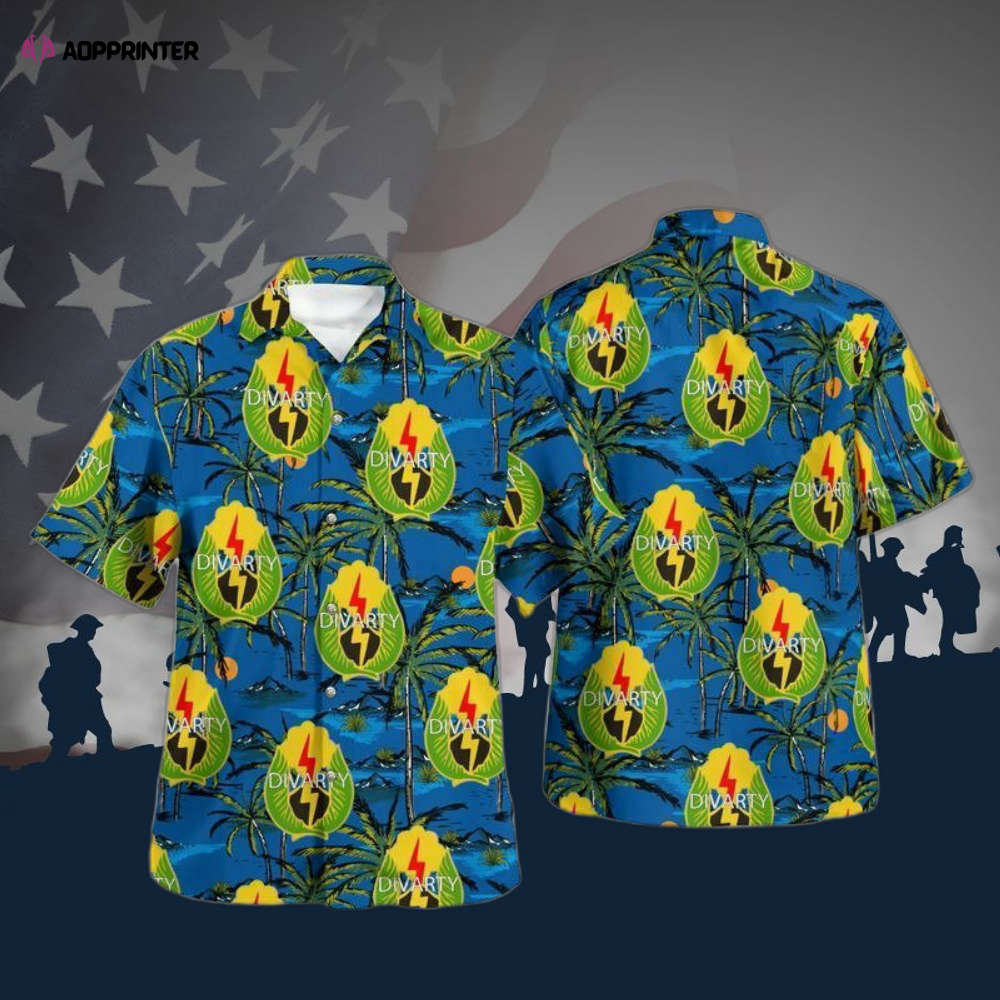 Us Army 1st Armored Division Old Ironsides Hawaiian Shirt
