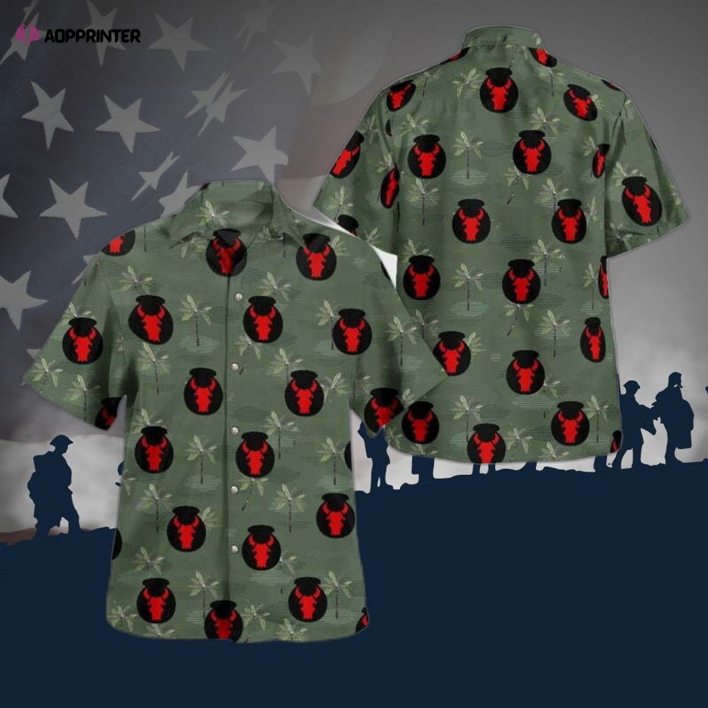 Us Army 34th Infantry Division Red Bull Hawaiian Shirt