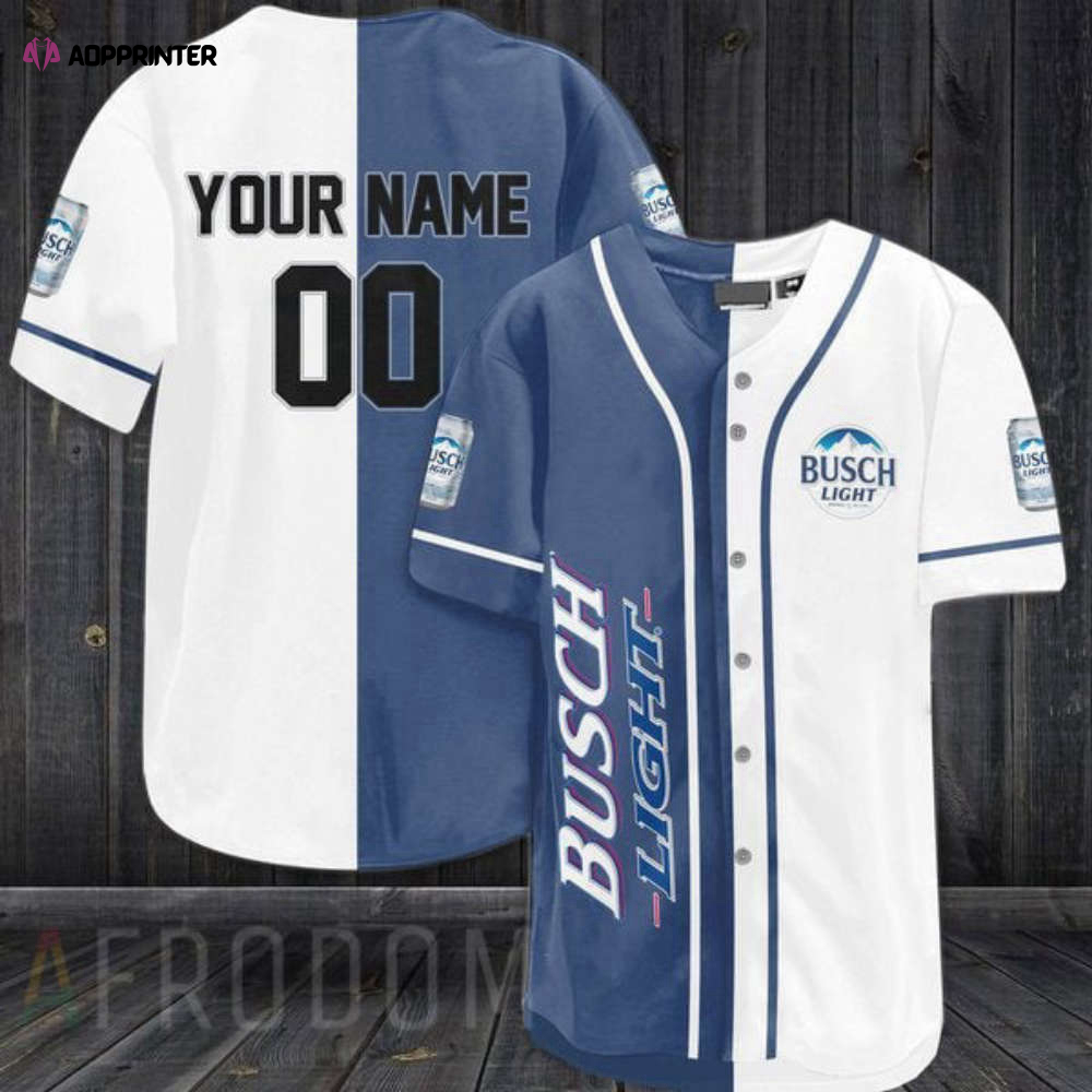 Personalized Budweiser Beer Baseball Jersey