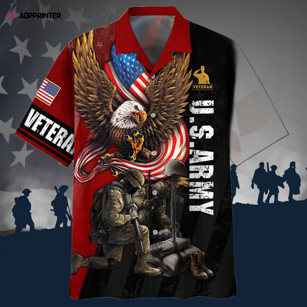 Veteran Army Strong Tank Hawaiian Shirt