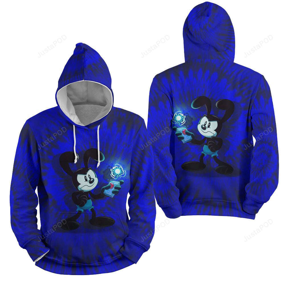 Epic Mickey – Oswald With A Red Button 3d Full Over Print Hoodie Zip Hoodie Sweater Tshirt