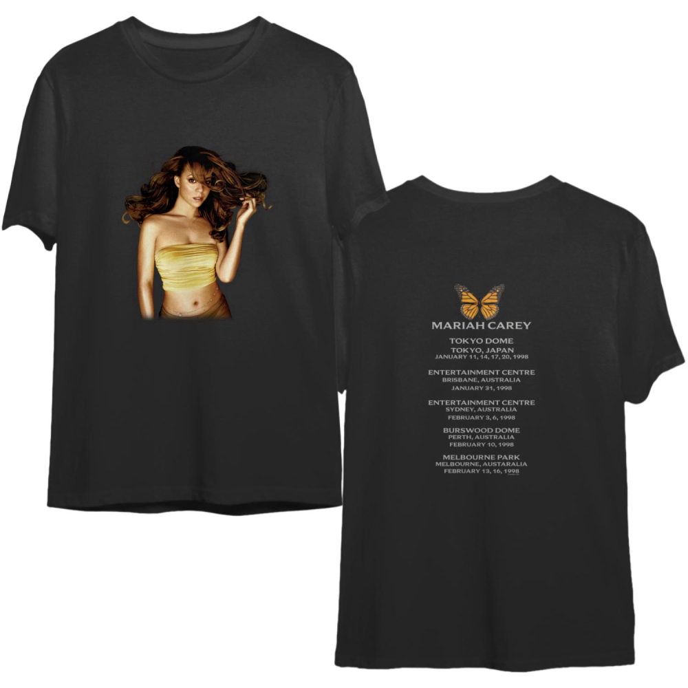 Vintage 90’s Mariah Carey Butterfly Pop Queen Tour T-Shirt
