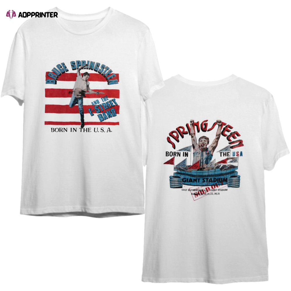 1984 BRUCE SPRINGSTEEN vintage Rare! Giants Stadium concert 80’s USA Tour original rock t-shirt