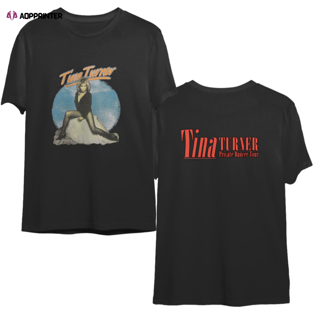 1984 Tina Turner Private Dancer Tour T-Shirt, Tina Turner Tour 1984 Shirt
