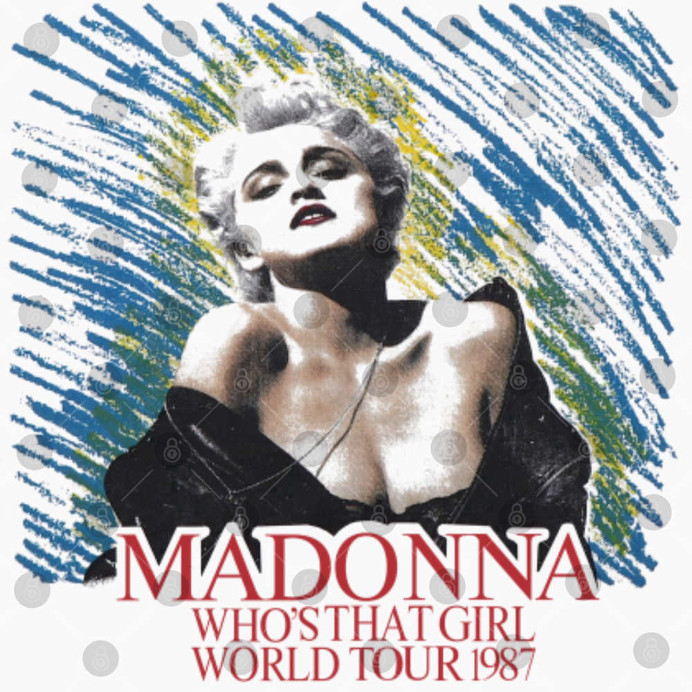 1987 Madonna Who’s That Girl World Tour T-Shirt, Madonna Who’s That Girl Tour 1987 T-Shirt