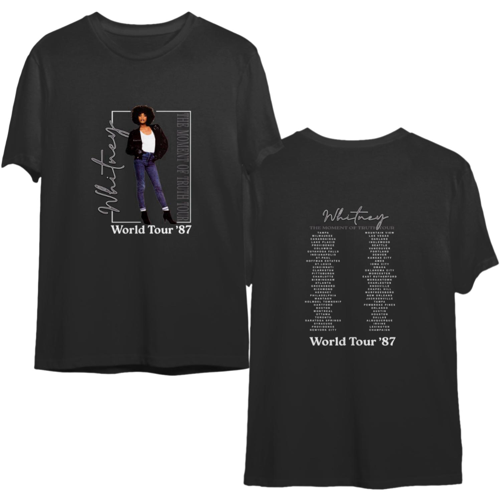 1987 Whitney Houston The Moment Of Truth Tour T-Shirt