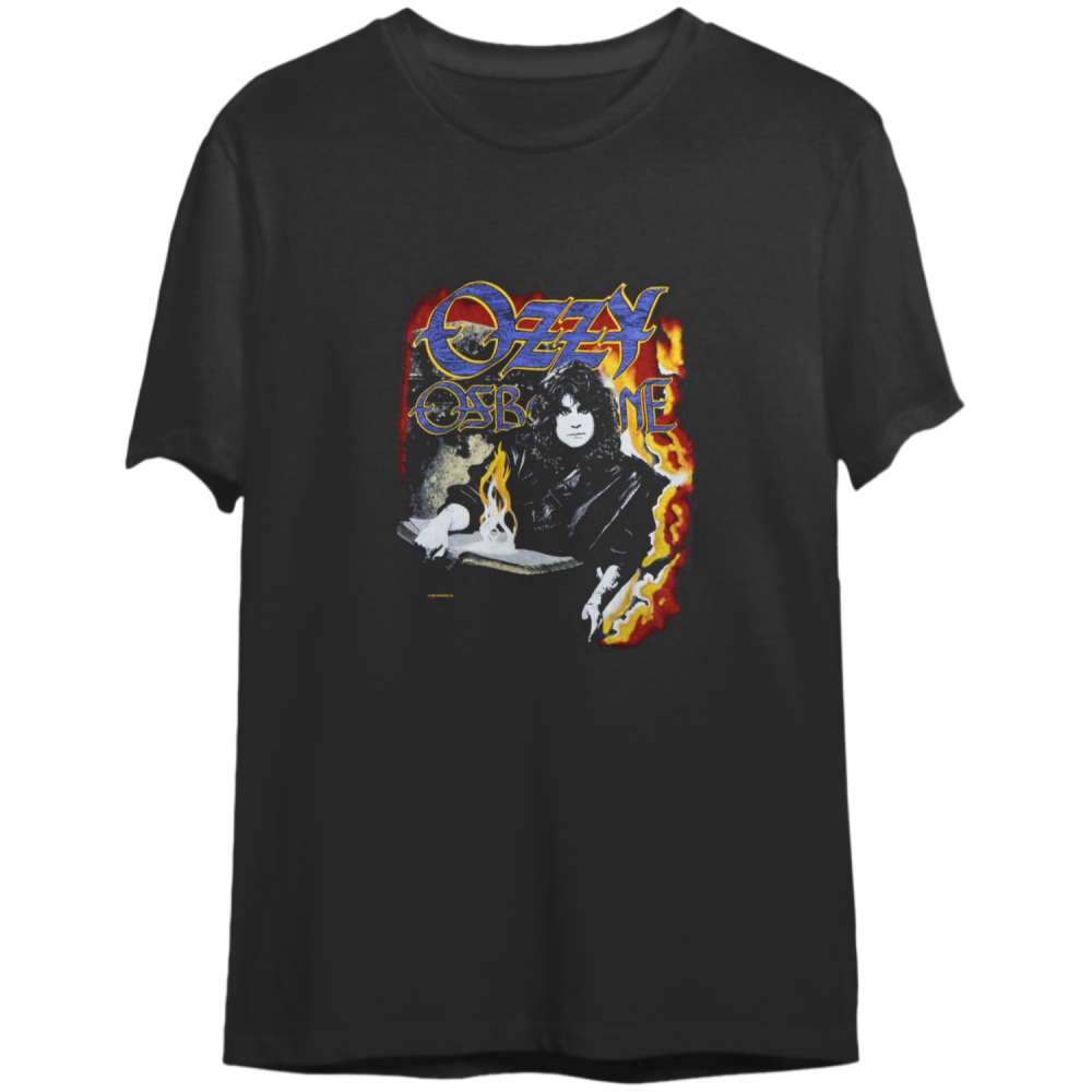 1988 Ozzy Osbourne No Rest For The Wicked Checklist T-Shirt