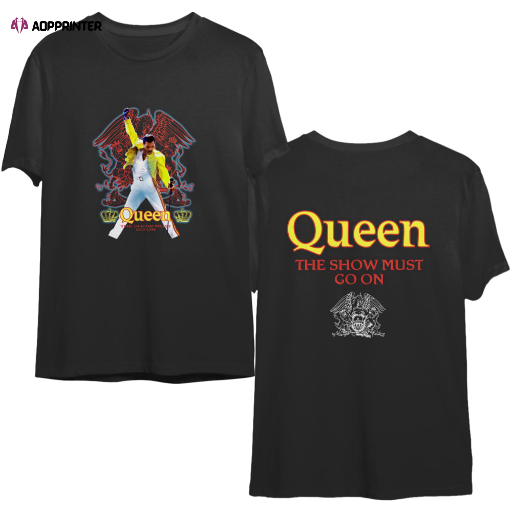 1991 Queen Band Tour Vintage Tshirt, Queen Band Shirt, Vintage Queen Band Tee