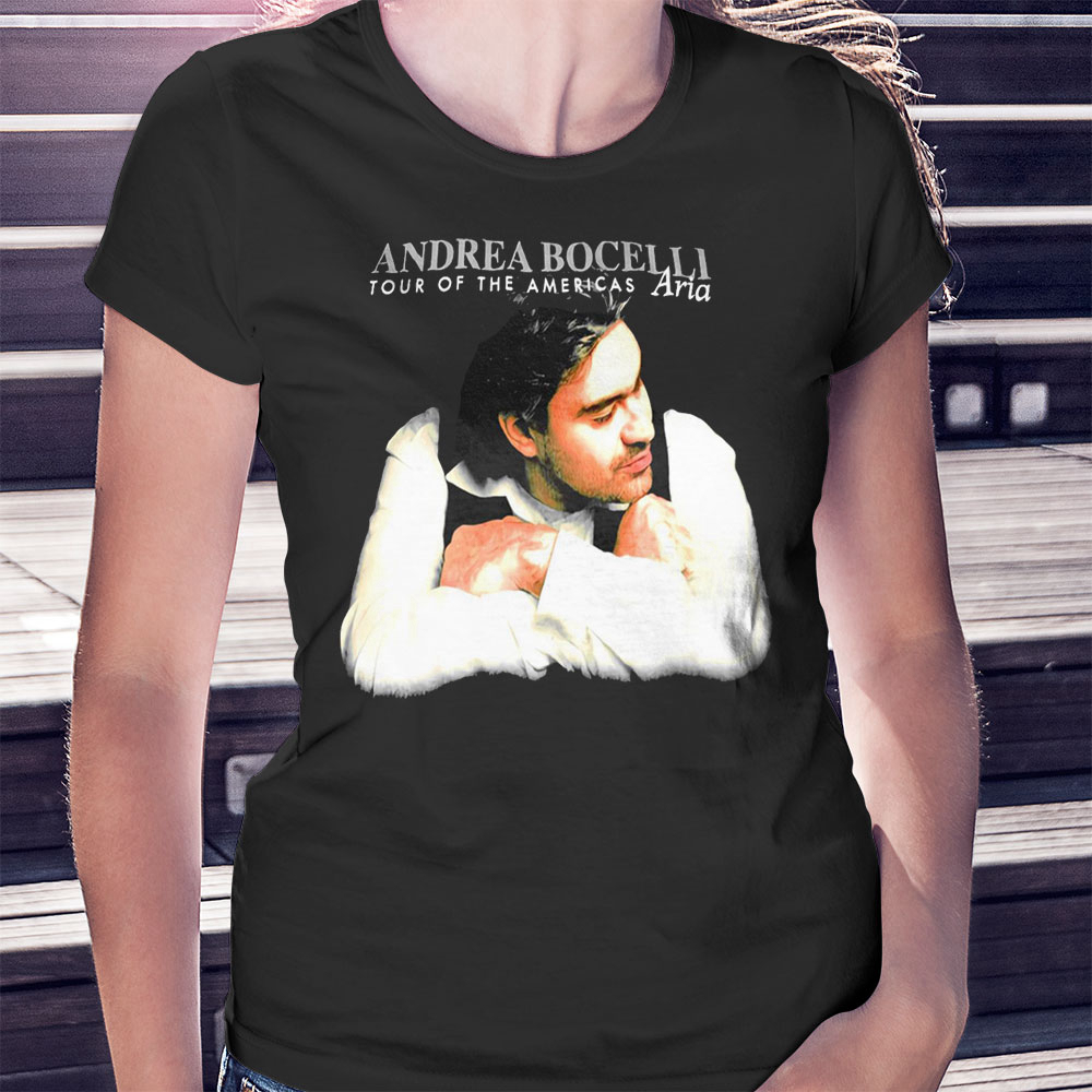 1998 Andrea Bocelli Vintage Aria The Opera Album Tour Shirt Hoodie