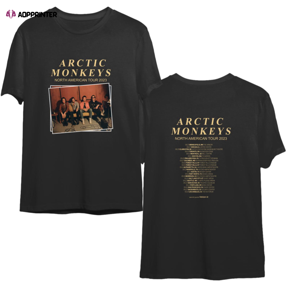 2023 Arctic Monkeys North American Tour Shirt, Arctic Monkeys Tour Rock Band Shirt