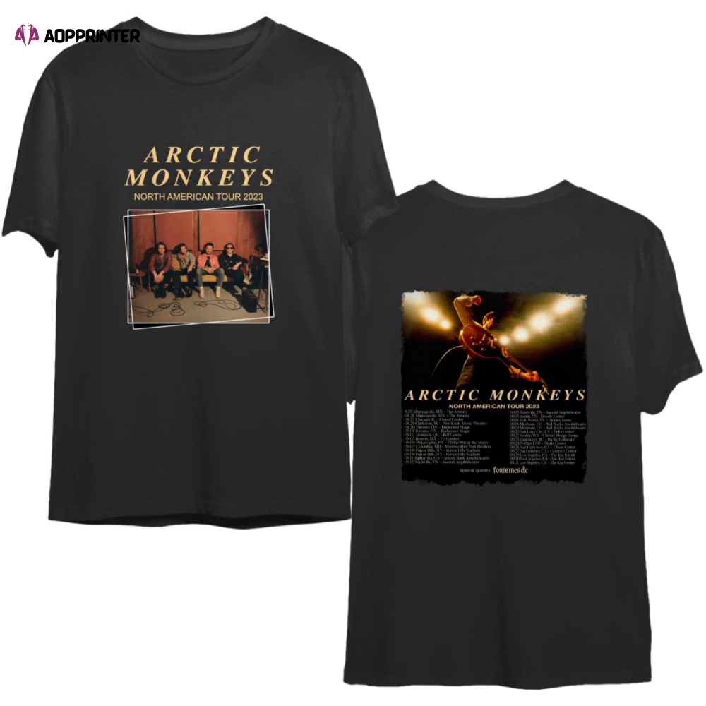 2023 Arctic Monkeys North American Tour T-Shirt, Arctic Monkeys Tour 2023 T-Shirt