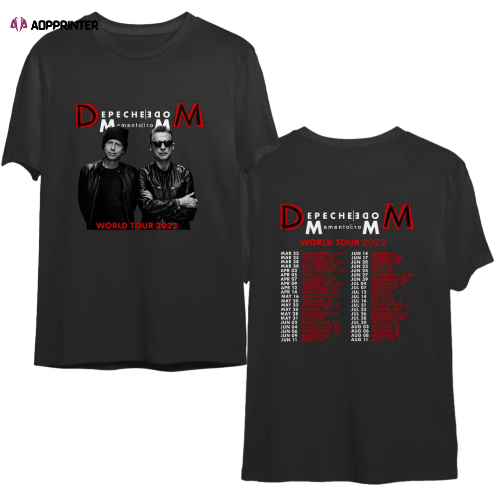 2023 Depeche Mode Memento Mori World Tour T-Shirt, Depeche Mode Tour 2023 Shirt