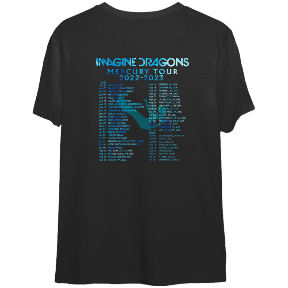 2023 Tour Imagine Dragons Mercury Tour 2022-2023 T-Shirt, Imagine Dragons Shirt, Imagine Dragons T-Shirt