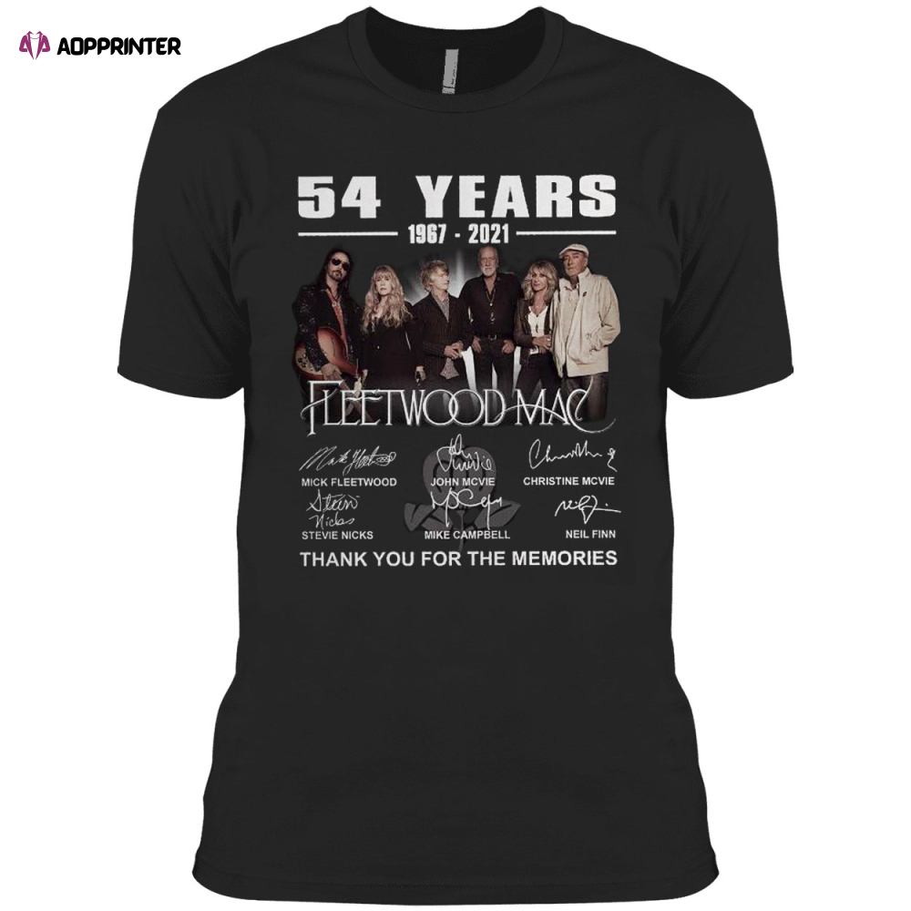 54 years1967 2021 Fleetwood Mac Mick Fleetwood signatures shirt