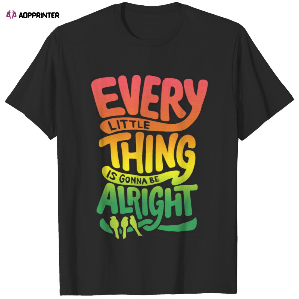 90s Bob Marley Every Little Thing Is Gonna Be Alright Vintage T shirt