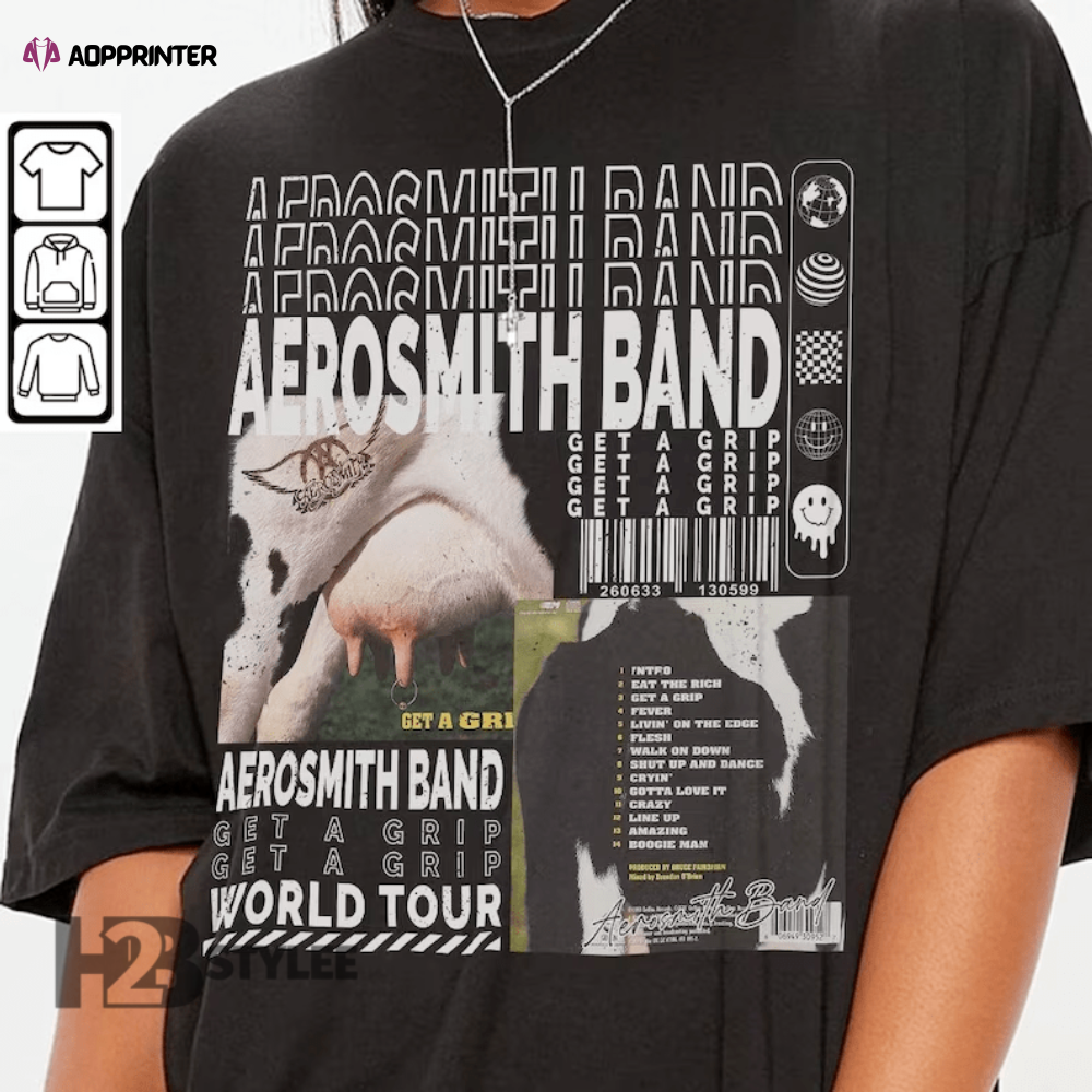 Aerosmith 52nd Anniversary 1970-2022 Signatures T-Shirt, Aerosmith Shirt, Aerosmith Band Shirt