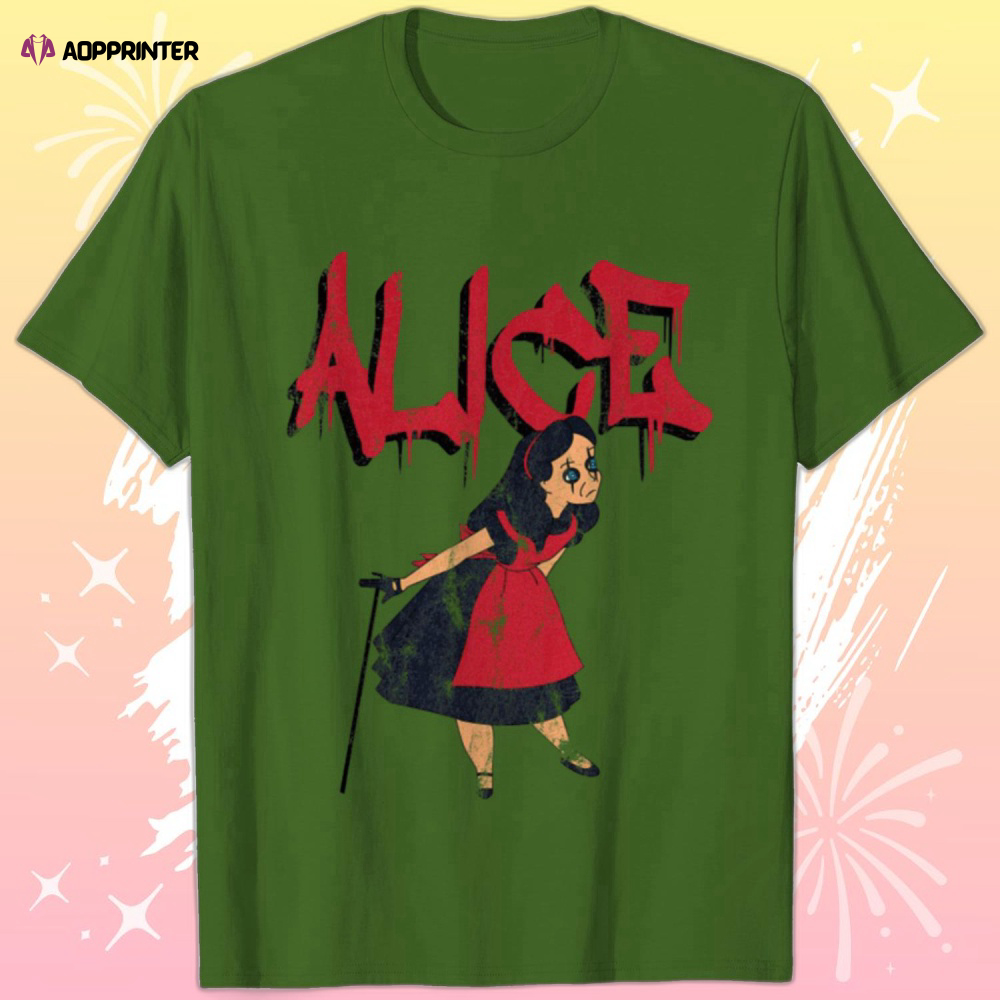 Alice In Wonderland Vs Alice Cooper – Alice Cooper – T-Shirt