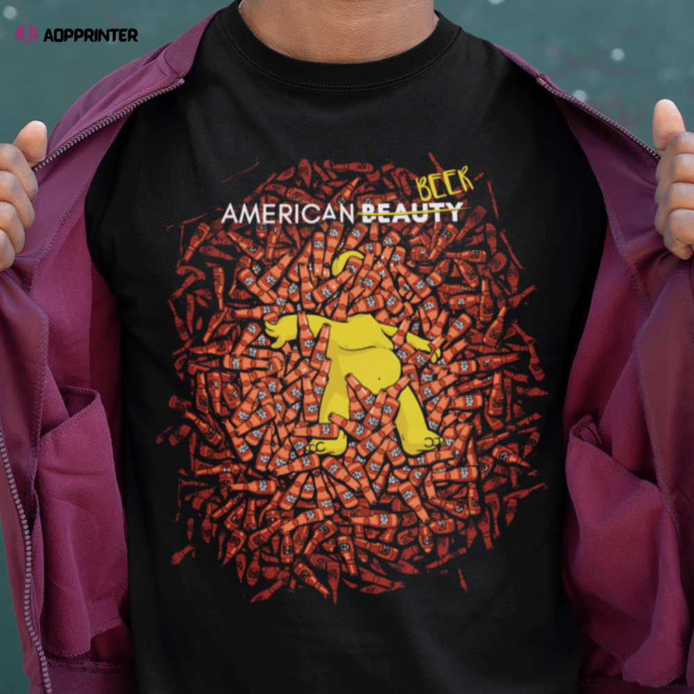 American Beer American Beauty The Simpsons Mashup T-Shirt