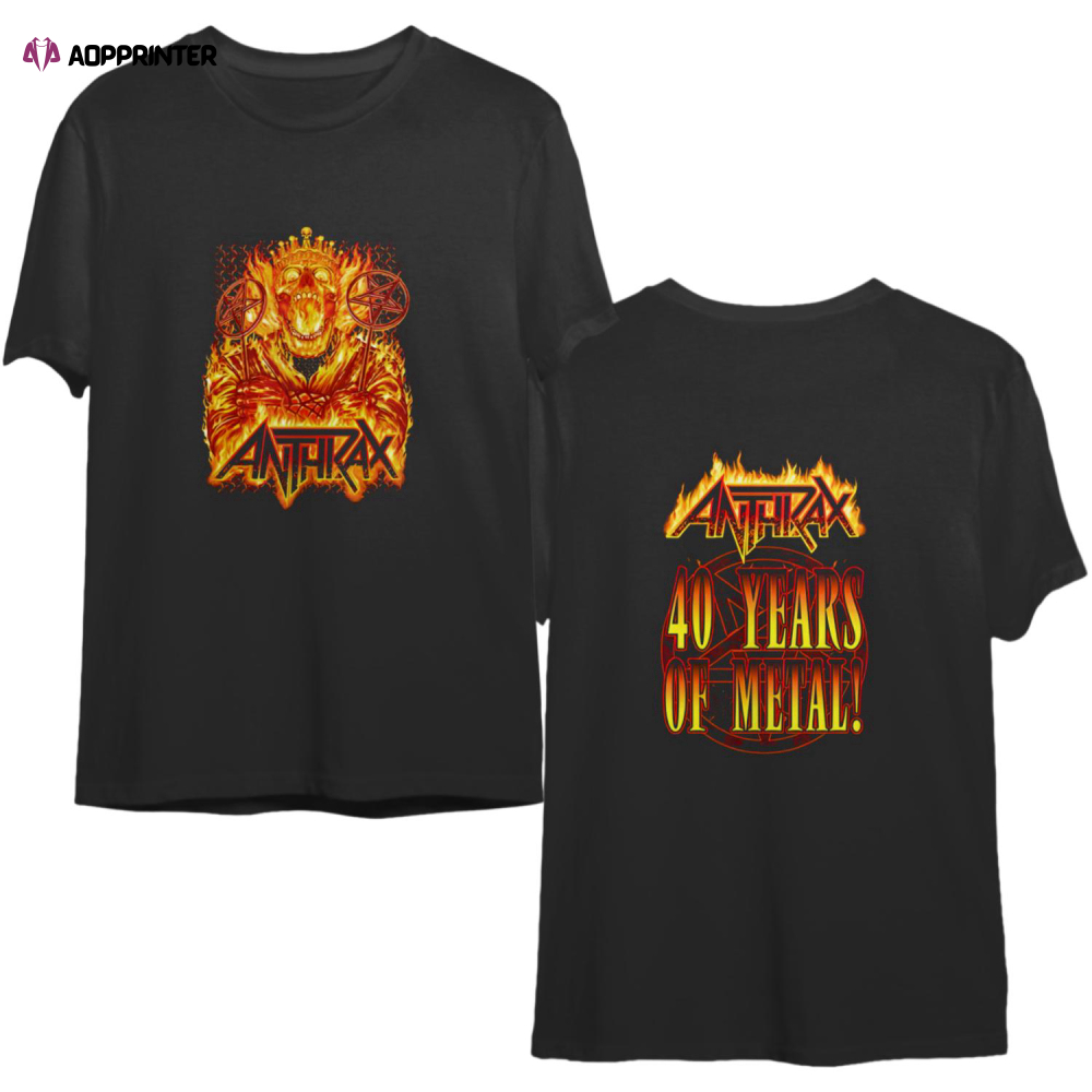 Anthrax 40th Anniversary North American Tour 2023 T Shirt