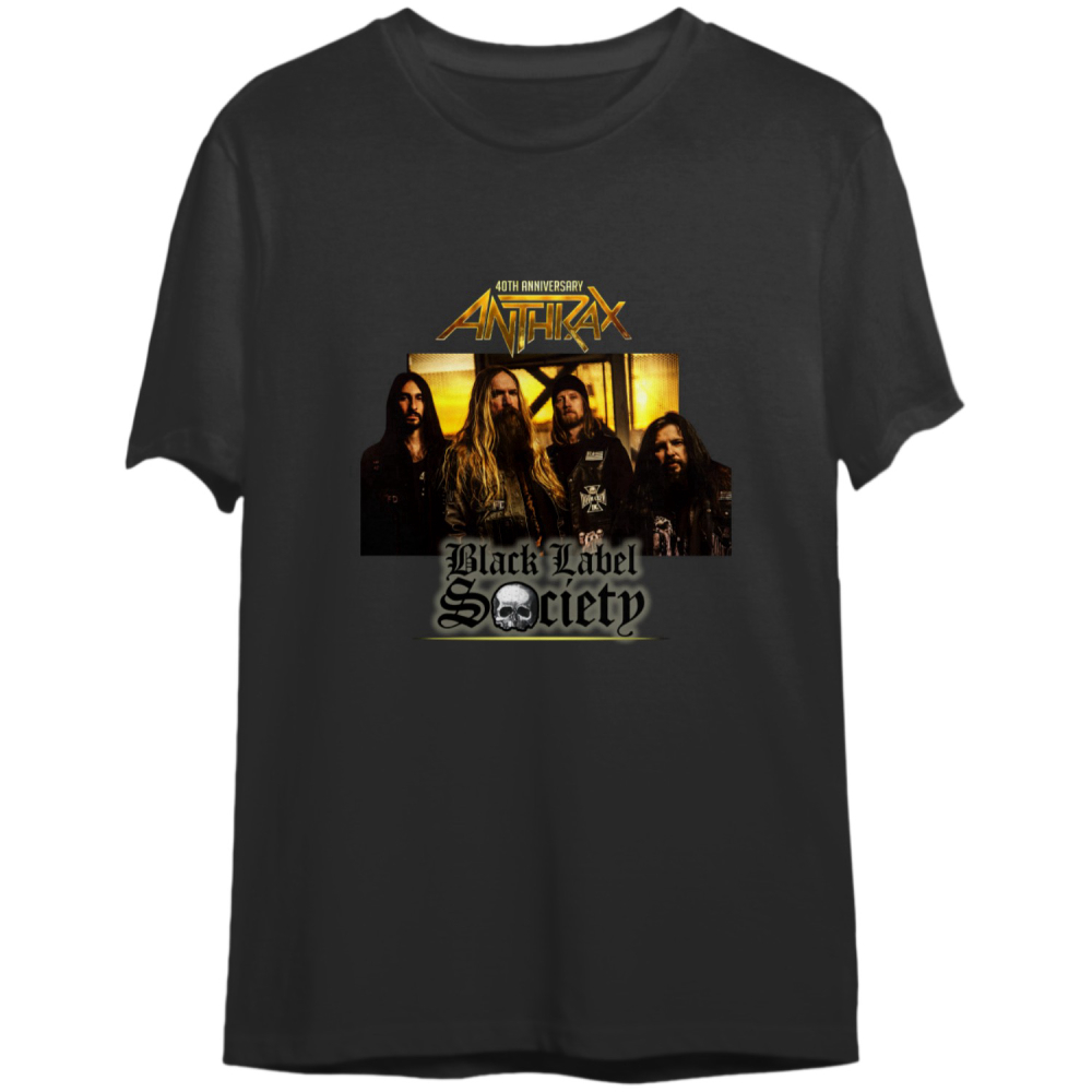 Anthrax   BIack LabeI Society Tour 2023 Shirt, Anthrax Shirt