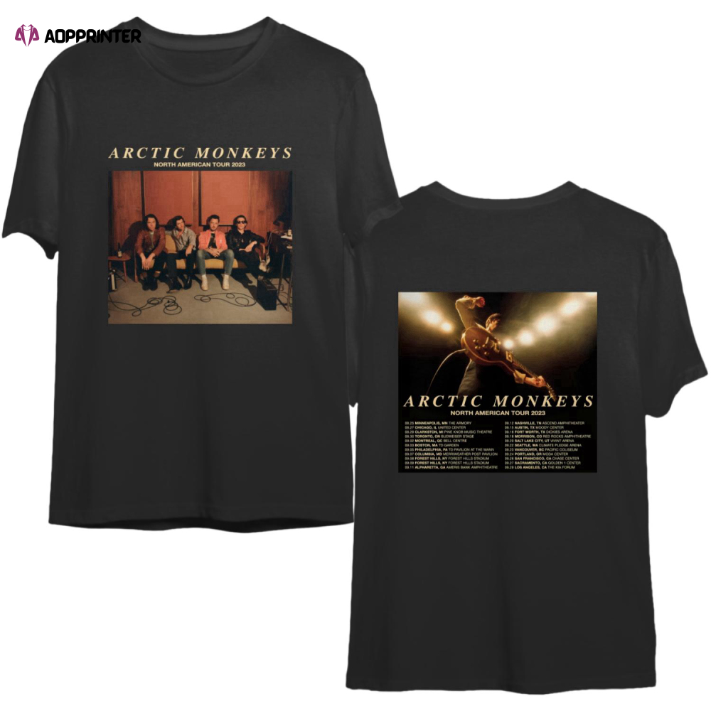 Arctic Monkeys North American TOUR DATES 2023 Shirt, Music Tour 2023 T-Shirt