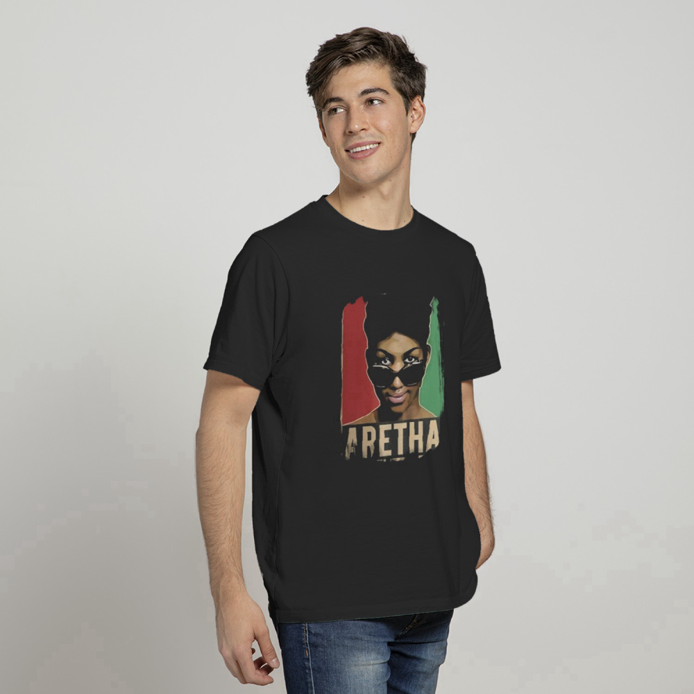 Aretha Franklin Shirt Men’s Classic Short Sleeve Tees Shirts Tops