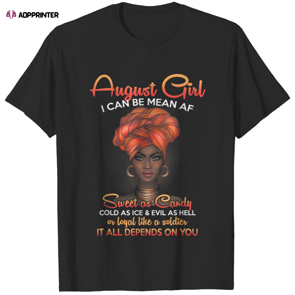 August Birthday Queens Are Born In August T Shirt