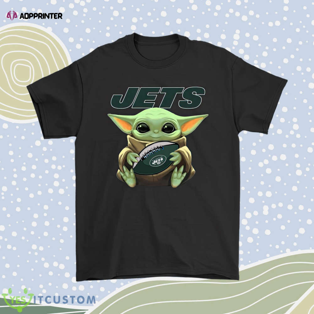 Baby Yoda Loves The New York Jets Star Wars Nfl Men Women Shirt