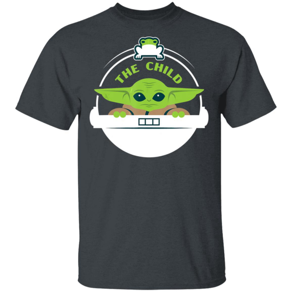 Baby Yoda Shirt Star Wars The Mandalorian The Child Floating Pod Frog Snack Long Sleeve