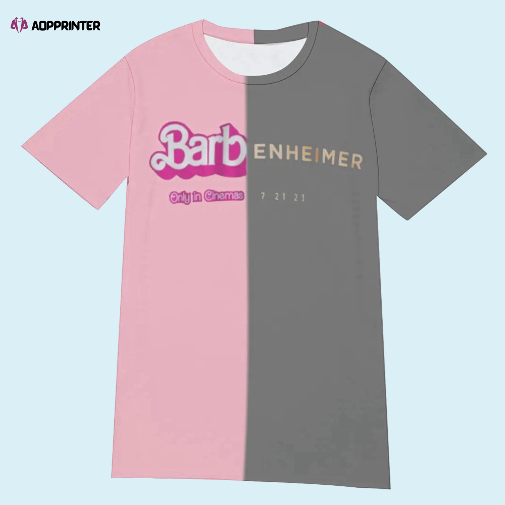 Barbie x Oppenheimer Barbenheimer 3D T-shirt