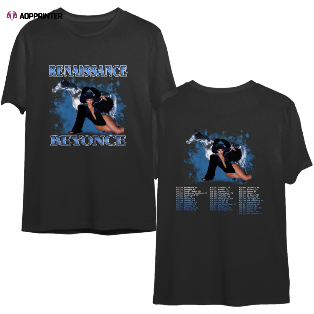 Renaissance Tour 2023 2sides Shirt, Renaissance Tee, Beyonce Retro Bootleg Shirt