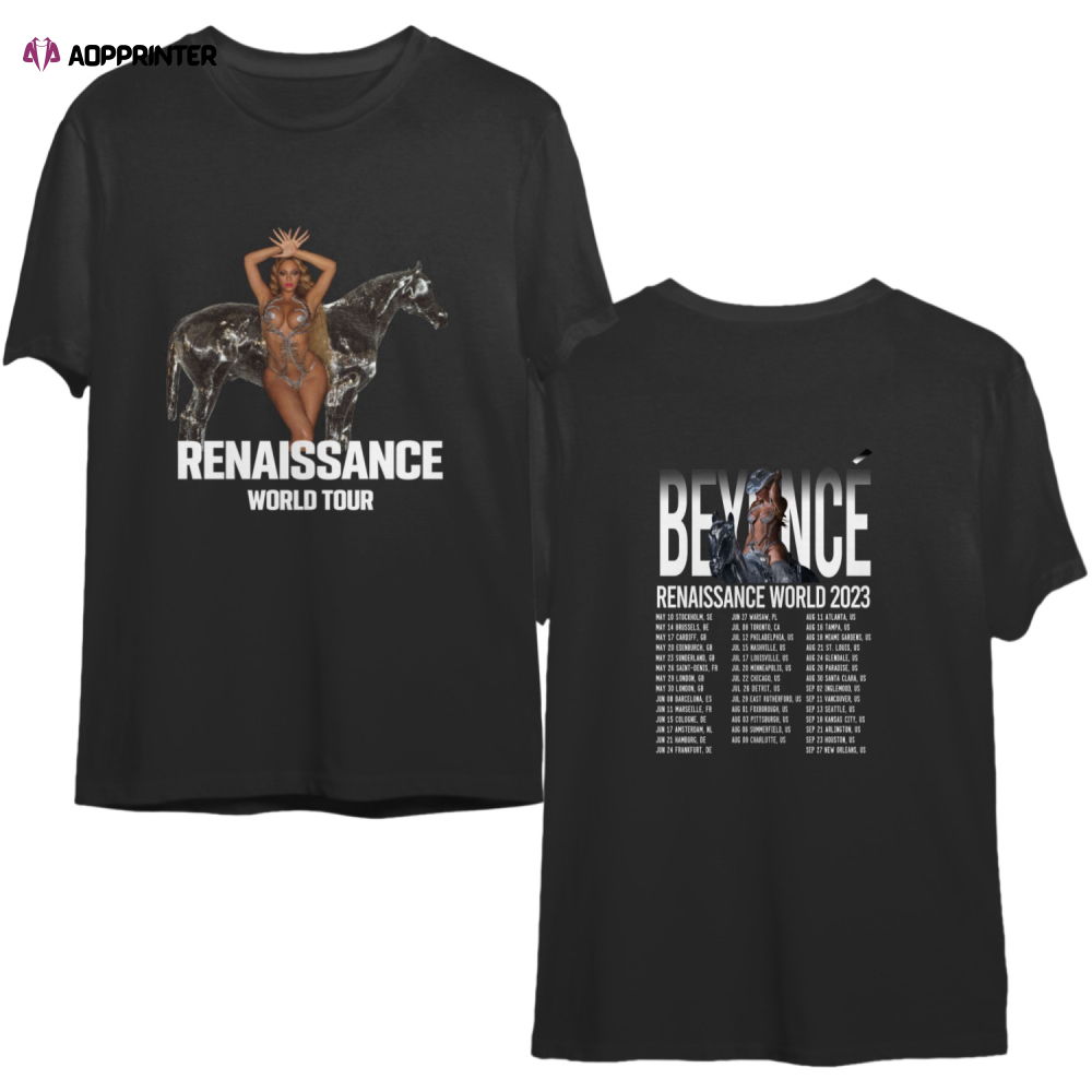 Renaissance Tour 2023 Shirt, Renaissance Tee, Beyonce Retro Disco Shirt