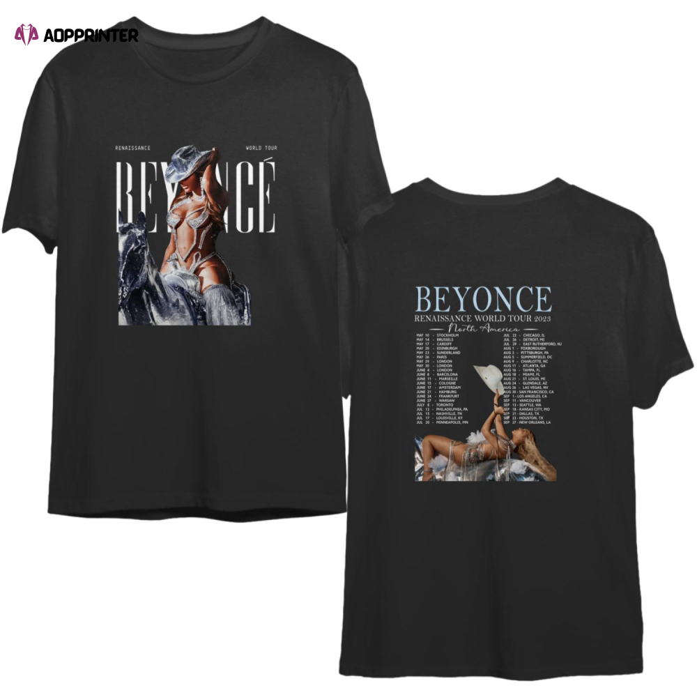Beyonce Tour 2sides Shirt, Beyonce Music T-Shirt, Renaissance Album T-shirt
