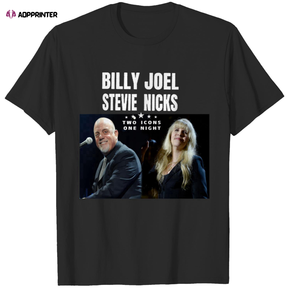 Billy Joel n Stevie Nicks Tour 2023 Shirt, Billy Joel In Concert Tee, Billy Joel Shirt