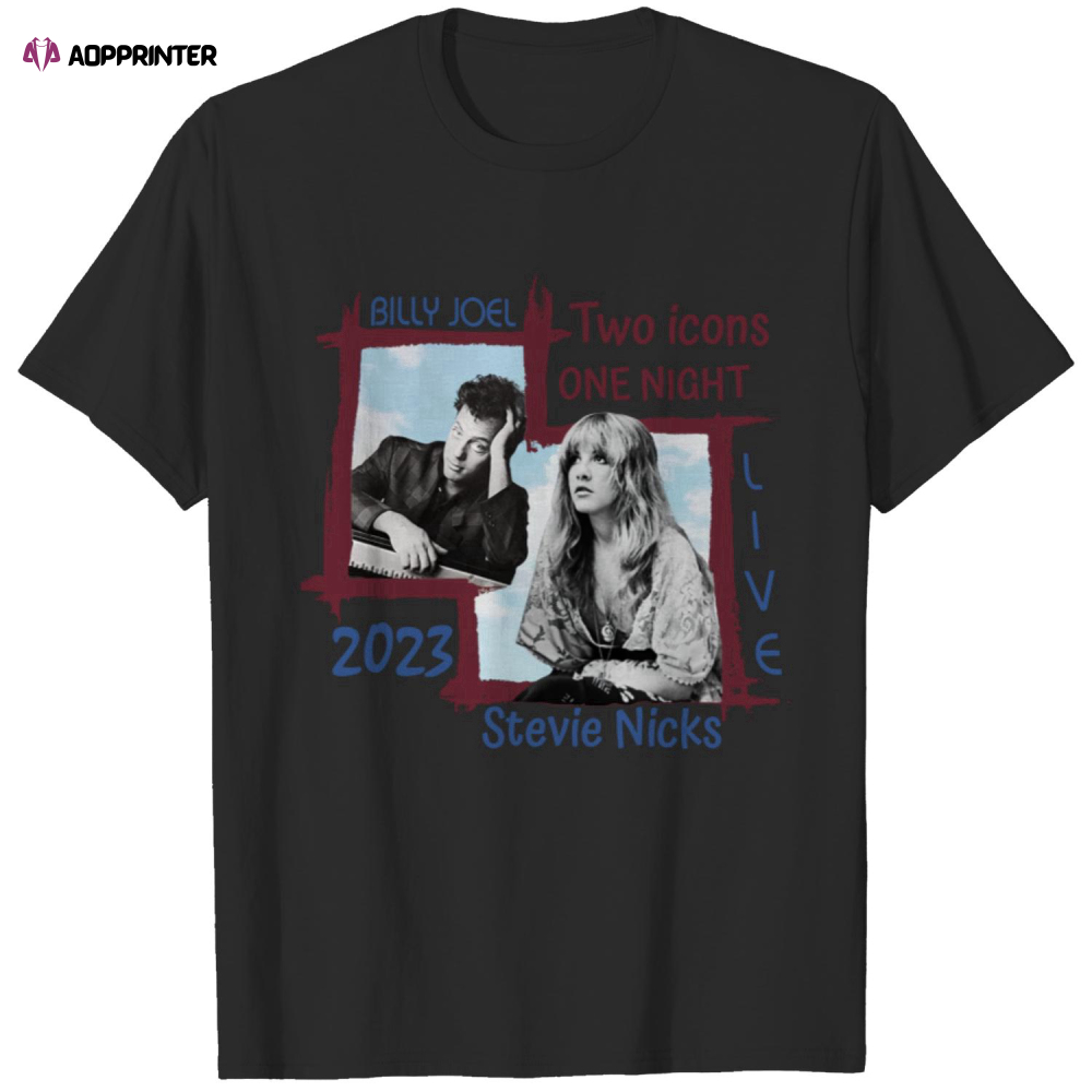 Billy Joel Stevie Nicks Shirt, Billy Joel Concert Shirt, Stevie Nicks Tour Shirt
