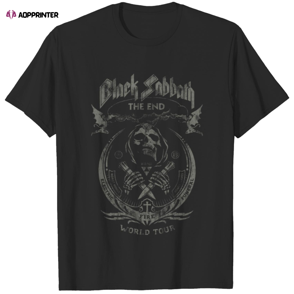 Black Sabbath Ozzy Osbourne The End World Tour Tee T-Shirt