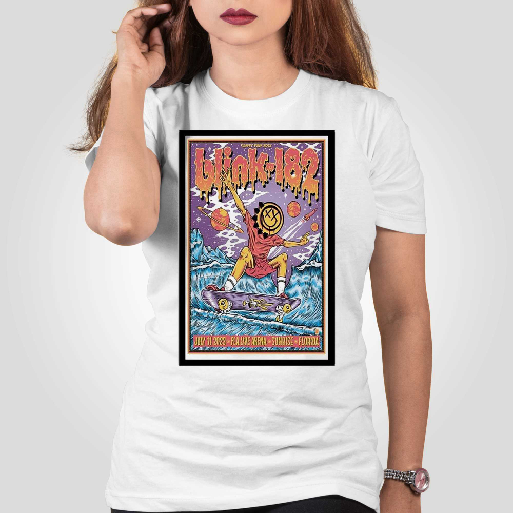 Blink-182 July 11 2023 Fla Live Arena Sunrise Florida Shirt