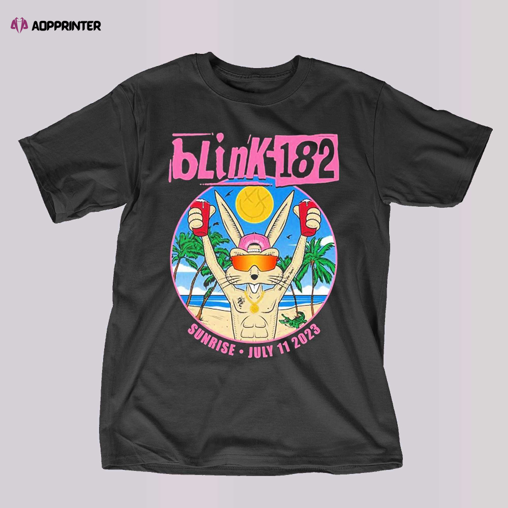 Blink-182 Sunrise Florida July 11 2023 Event Shirt