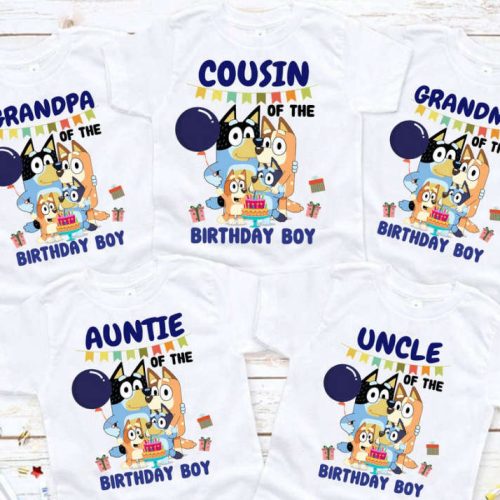 Bluey Birthday Bluey Family Matching Personalized Bluey And Bingo T-Shirt