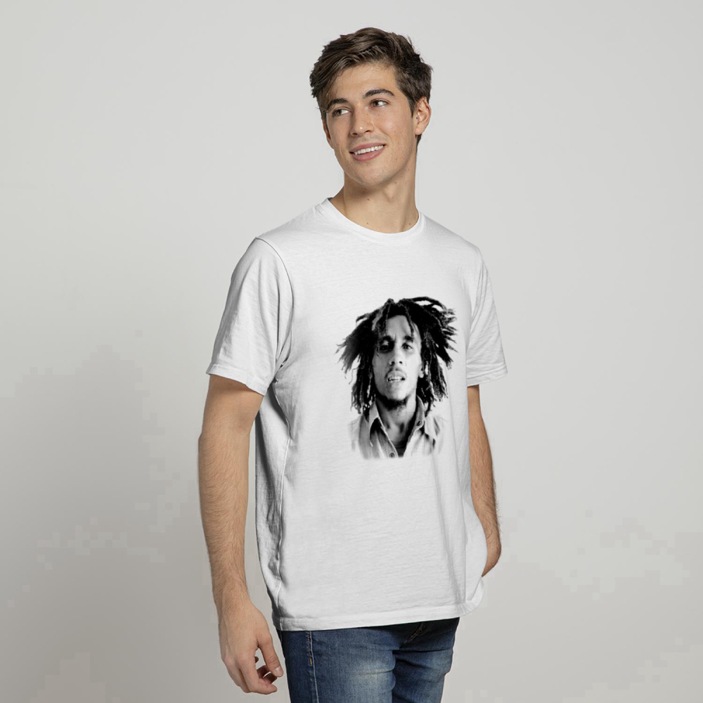 Bob Marley Shirt Unisex Adult Gray T-Shirt