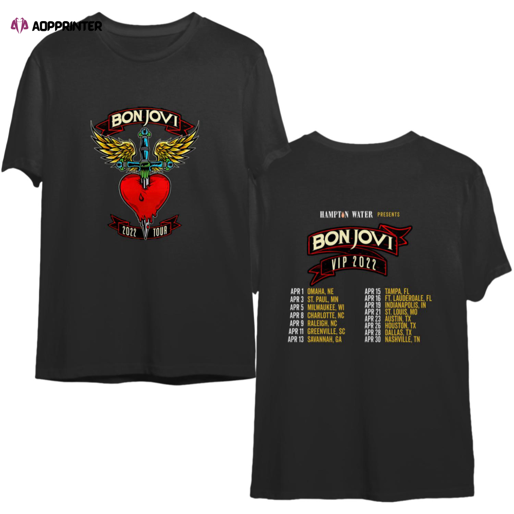 Bon Jovi 2022 Tour shirt, Bon Jovi BAND